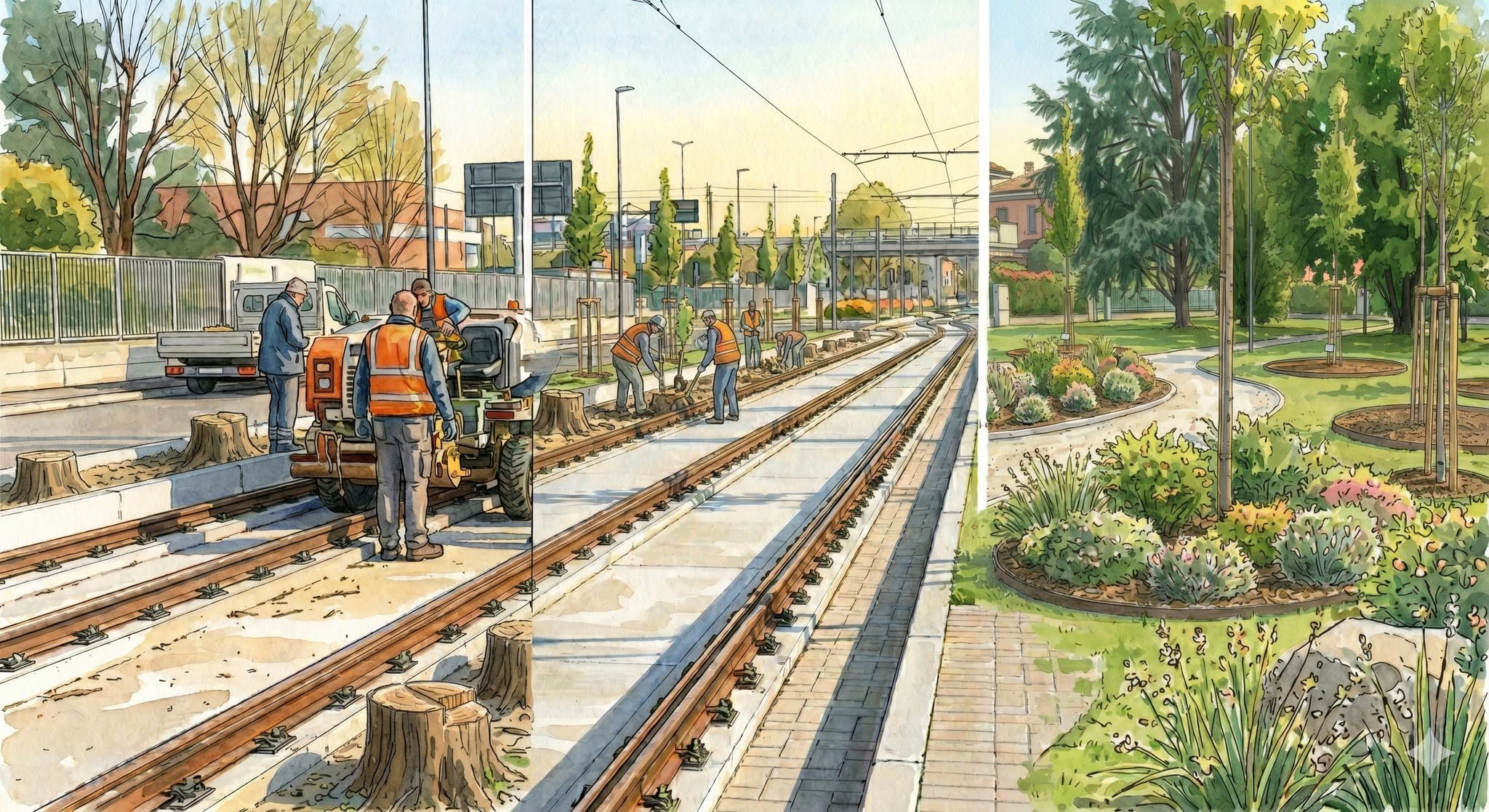 Nuova Tranvia Milano-Limbiate: al via i lavori con un piano per la tutela e la piantumazione del verde