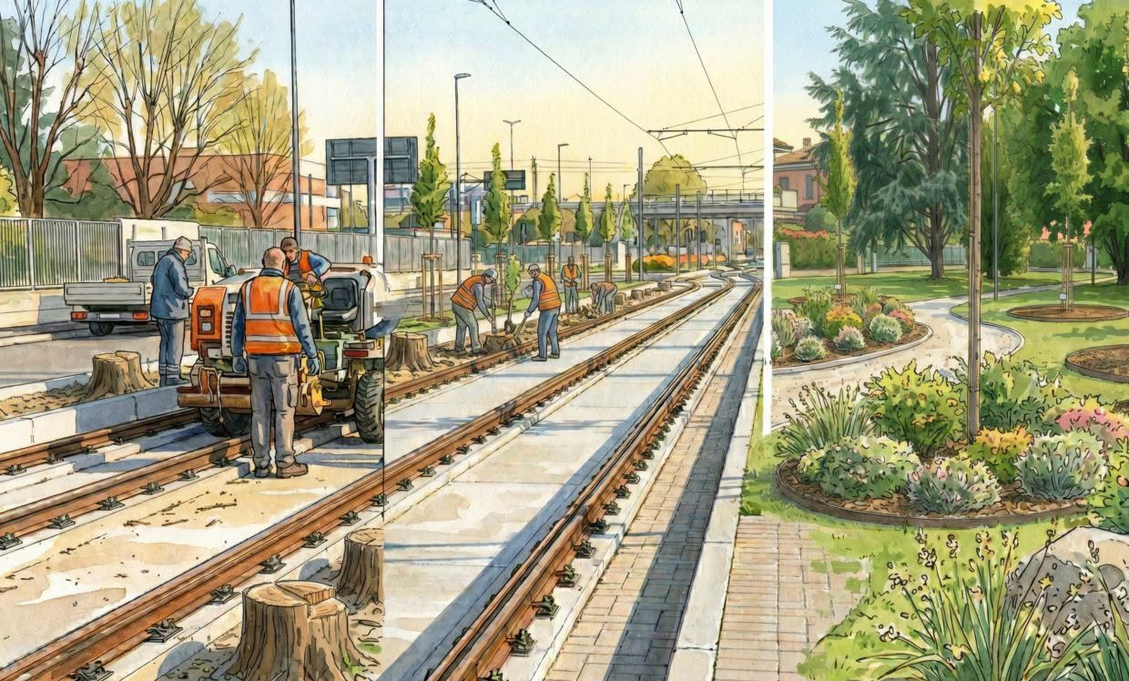 Metrotranvia Milano-Limbiate: modifiche alla viabilità al Ponte Villoresi dal 23 settembre